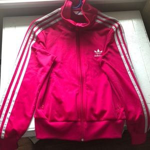 Adidas Pink Medium Athletics Jacket